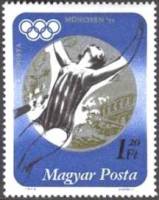 (1973-016) Марка Венгрия "Серебряная медаль А. Гьярмати"    Медалисты Летних Олимпийских игр 1972 го