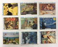 --  Набор марок Руанда 9 шт.  Гашёные , III Θ