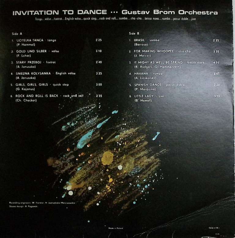 Пластинка виниловая , Invitation To Dance Muza 300 мм. Very good