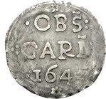 () Монета Англия / Великобритания 1645 год 1  ""   Биметалл (Серебро - Ниобиум)  AU