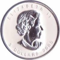 () Монета Канада 2005 год 5  ""    AU