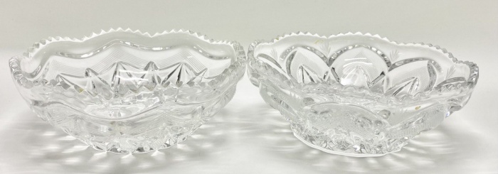 Салатник конфетница хрусталь 2 шт 