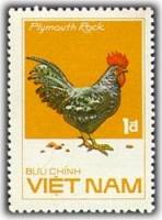 (1986-059) Марка Вьетнам "Плимутрок серый"    Домашние птицы III Θ