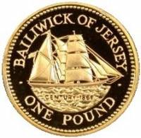 (№1993km90b) Монета Джерси 1993 год 1 Pound (Века 1866)