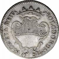 (№1763km40 (solothurn)) Монета Швейцария 1763 год 10 Batzen
