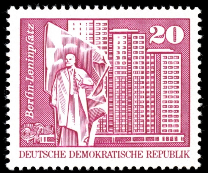 (1973-006) Марка Германия (ГДР) &quot;В. Ленин&quot;    Памятники ГДР III O
