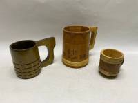 Кружка дерево 3 шт