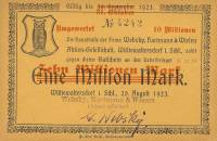 (№1923) Банкнота Германия 1923 год "10,000,000 Mark"