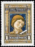 (1972-010) Марка Венгрия "Я. Паннониус" ,  III O