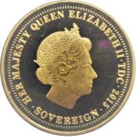 (№2015) Монета Тристан да Кунья 2015 год 1 Sovereign (Портрет)