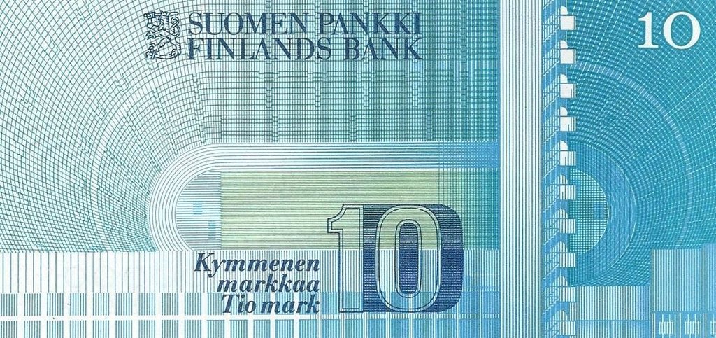 (1986) Банкнота Финляндия 1986 год 10 марок &quot;Пааво Нурми&quot; Lindblom - Helenius  UNC