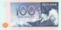 (,) Банкнота Эстония 1991 год 100 крон "Лидия Койдула"   UNC