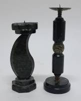 Подсвечники, набор 2 шт., натуральный камень, СССР (сост. на фото)