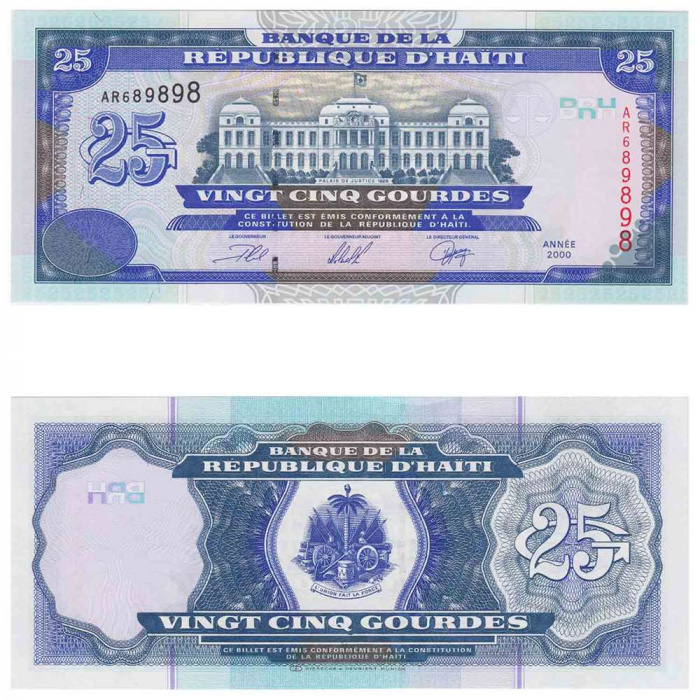 () Банкнота Гаити 2000 год   &quot;&quot;   UNC