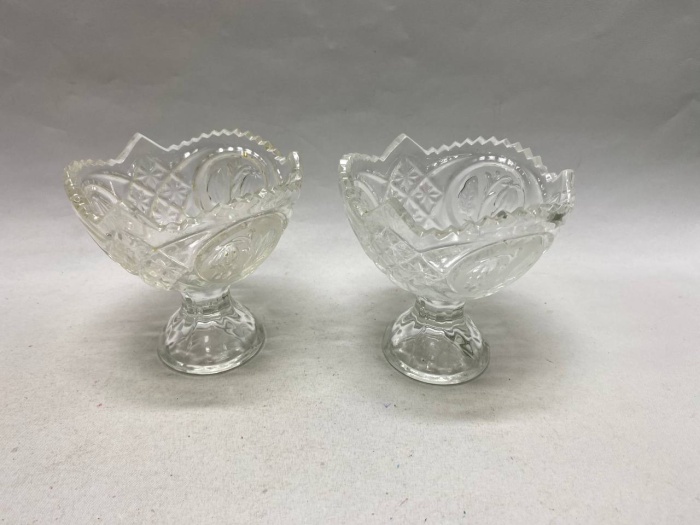 Конфетница креманка хрусталь 2 шт
