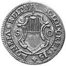 (№1760km35 (2 Kreuzers)) Монета Швейцария 1760 год frac12; Batzen (2 Kreuzers)