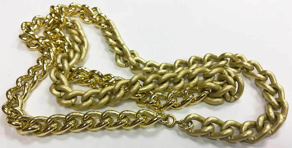 Колье-цепь, металл, бижутерия (сост. на фото)