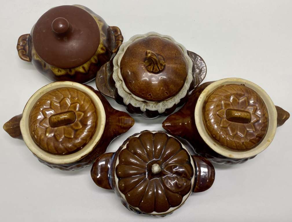 Горшки керамические с крышкой 