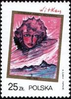 (1985-052) Марка Польша "Портрет Нены Стачурской"    100 лет со дня рождения С. И. Виткевича III Θ