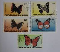 -- Набор марок Республика Нигер 5 шт.  Гашёные , III Θ