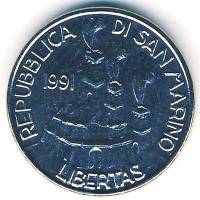 () Монета Сан-Марино 1991 год 100  ""   Никель  UNC