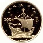 (№2004km244) Монета Италия 2004 год 50 Euro (Искусства в Европе - Ангел, Дания)