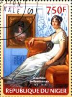 (№2014-2680) Марка Нигер 2014 год "Богарне Жозефина", Гашеная