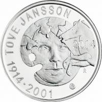 (№2014km218) Монета Финляндия 2014 год 20 Euro (комикс автора Туве Янссон)