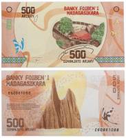 Банкнота Мадагаскар 2017 год 500 ариари Амбухиманга   UNC