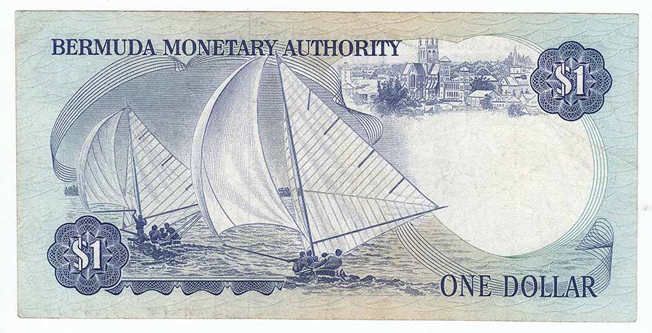 () Банкнота Бермудские острова 1986 год 1  &quot;&quot;   VF