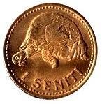 () Монета Тонга 1968 год 1  ""   Алюминиево-Никелево-Бронзовый сплав (Al-Ni-Br)  UNC