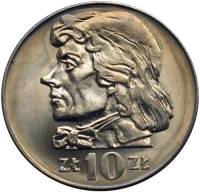 (№1969y50a) Монета Польша 1969 год 10 Złotych (Снижение конюх)