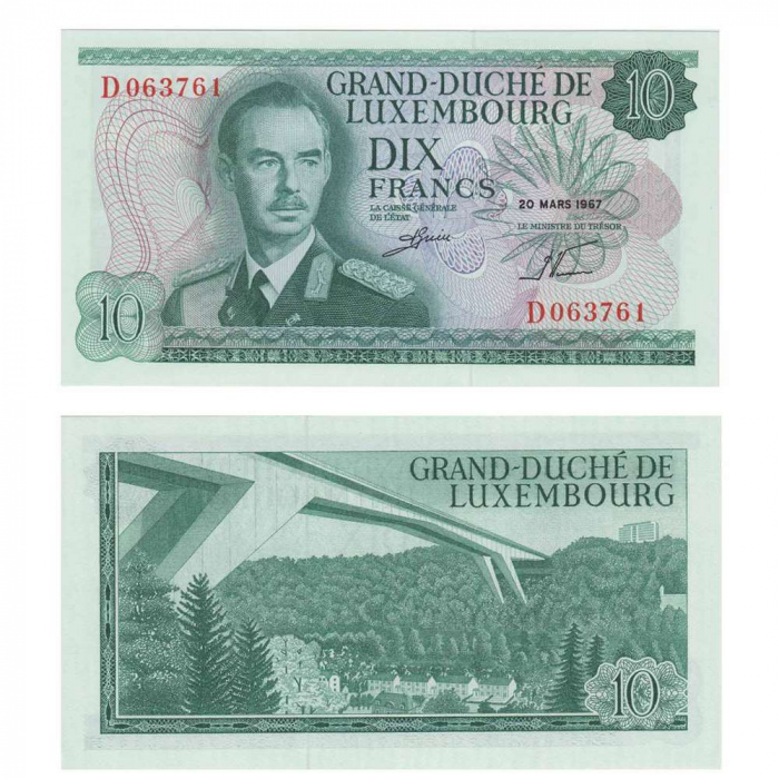 () Банкнота Люксембург 1967 год   &quot;&quot;   UNC