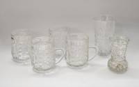 Чашки кружки Стакан и вазочка хрусталь (6 предметов)