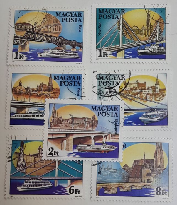 (--) Набор марок Венгрия &quot;7 шт.&quot;  Гашёные  , III Θ