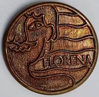 Значок Знак Италия "Florena" На булавке, тяжёлый 