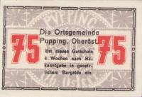 (№1920) Банкнота Австрия 1920 год "75 Heller"