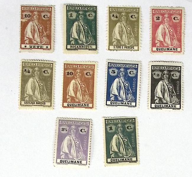(--) Набор марок Португалия &quot;10 шт.&quot;  Негашеные  , III O