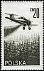 (1977-002) Марка Польша "Самолет PZL-106A Kruk"    Современная авиация III Θ
