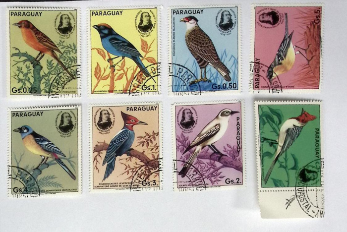 (--)Набор марок Парагвай &quot;8 шт.&quot;  Гашёные  , III Θ