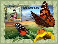 (№2007-213) Блок марок Мозамбик 2007 год "Геба arctiс", Гашеный