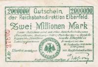 (№1923P-S1188) Банкнота Германия 1923 год "2,000,000,000 Mark"