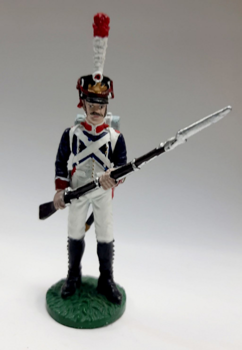 Оловянный солдатик &quot;Рядовой 1-го полка Тиральеров Молодой гвардии, 1810-1814 гг.&quot;