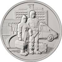 41 ммд Монета Россия 2020 год 25 рублей Врачи Медь-Никель  UNC