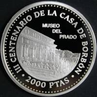 () Монета Испания 1998 год 2000 песет ""  Биметалл (Серебро - Ниобиум)  UNC