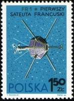 (1966-083) Марка Польша "Фр 1"   Исследование космоса II Θ