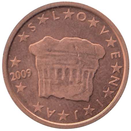() Монета Словения 2009 год   &quot;&quot;   Серебрение  UNC