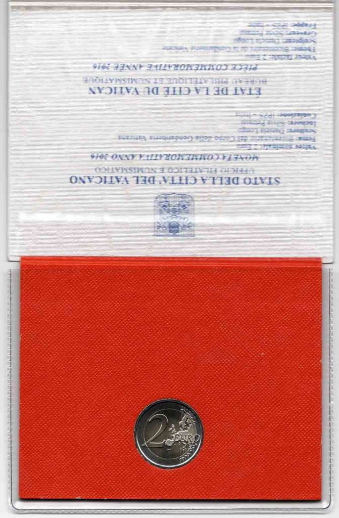 (14) Монета Ватикан 2016 год 2 евро &quot;Папская жандармерия. 200 лет&quot;  Биметалл  Буклет