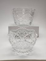 Салатники хрусталь СССР 2 штуки 10 х 15 см