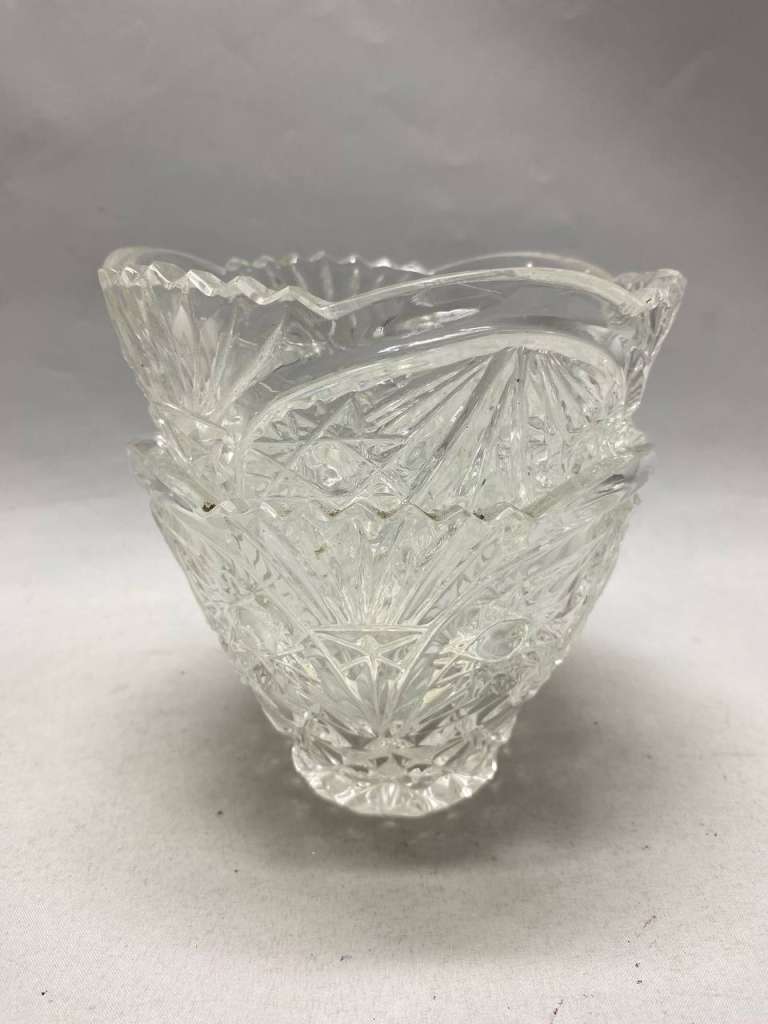 Конфетница салатник, хрусталь, 2 шт